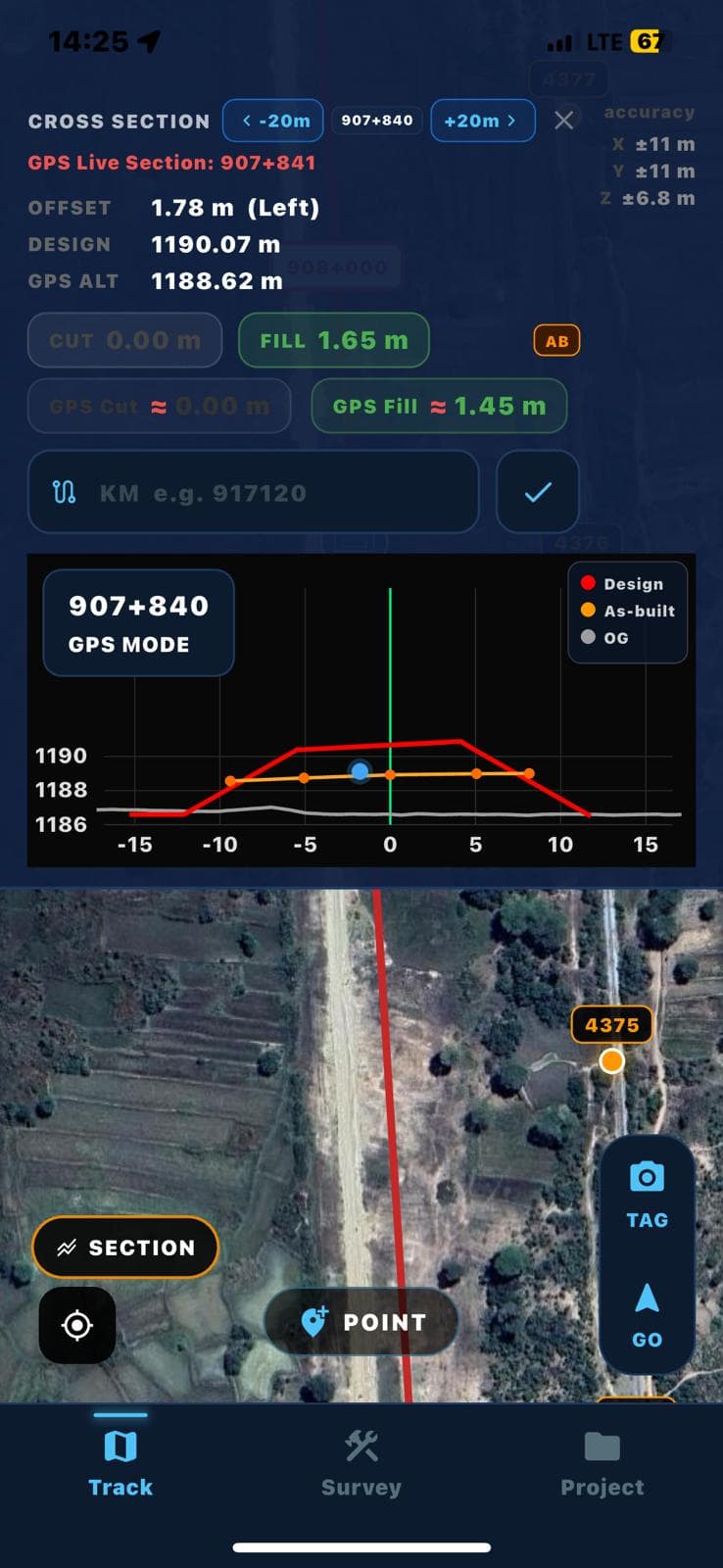 Cross Section & Earthworks Control